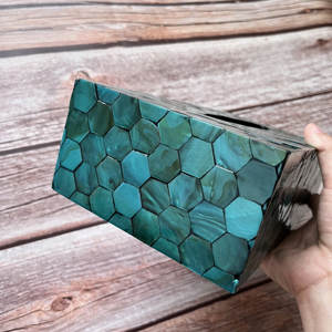 กล่องกระดาษทิชชูแบบฝังกระดูกสีสวยสำหรับใช้ในบ้านผ้าเช็ดปากสำหรับใช้บนโต๊ะอาหาร - Product Image 2