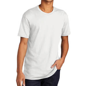 Camiseta de lona para hombre, corte Regular, alta calidad, bajo OEM, MOQ 100% algodón, camisetas lisas Unisex personalizadas, camisetas lisas informales de talla grande - Product Image 3