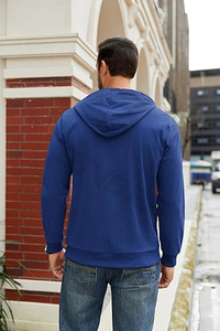 Sudadera con capucha térmica con aislamiento de algodón 100% para hombre, máxima calidez y moda para la temporada de primavera - Product Image 4