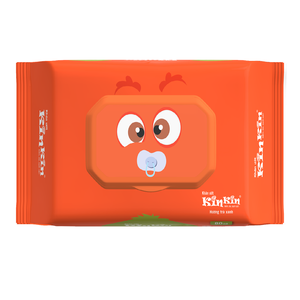 Kinkin Babies High Quality Premium 80-Piece Wet <b>Wipes</b> Non-Woven Fabric Made in Vietnam for Baby Skin Cleaning - Product Image 1