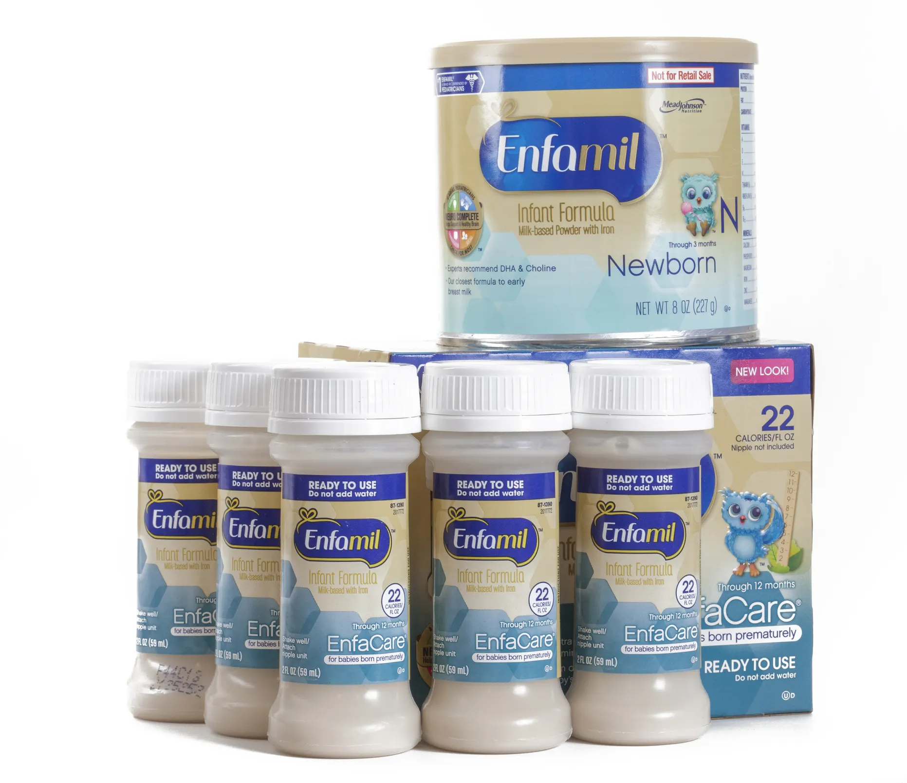 Fórmula infantil Enfamil Fórmula para bebés a base de leche con hierro Omega 3 DHA y colina en polvo Lata 12,5 Oz