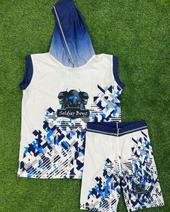 Uniformes de maillots de football à drapeau personnalisé de compression à capuche pure 7 sur 7 - Product Image 4