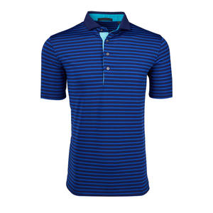 Polo con estampado de líneas a rayas personalizado de Veliko Sports - Product Image 1