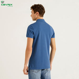 Camisas de Cuello para Hombre, Casuales, de Manga Corta, Sólidas, Bordadas, Transpirables, de Alta Calidad, con Logotipo Personalizado Impreso, Hechas en Jersey - Product Image 5