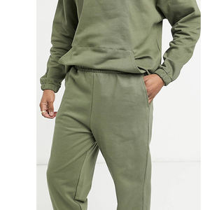 Logo personnalisé 345 gsm polaire doublé survêtement poids lourd vierge grande taille pull bouffant imprimé sweats à capuche et pantalons de survêtement ensemble - Product Image 6