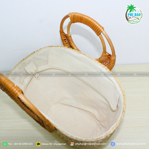 กระเป๋าผักตบชวาที่ทันสมัยและยั่งยืนสำหรับนักช้อปที่ใส่ใจสิ่งแวดล้อม - Product Image 3