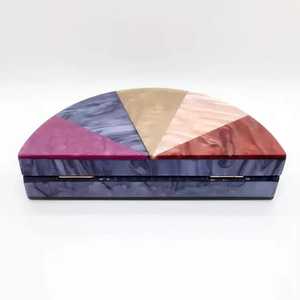 Pochette de soirée pour femme en acrylique bleu, imitation perle, luxe, papillon, charme solide, pochette complète, design créatif pour mariage - Product Image 6