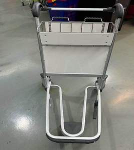 Aluminum Alloy 3 Wheeled Airport <b>Luggage</b> Trolley Hand Braked Special Transportation <b>Cart</b> - Product Image 2