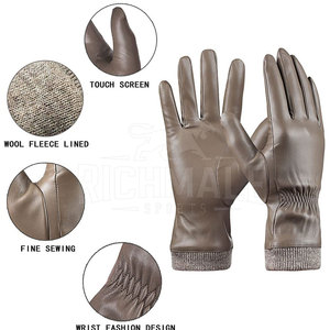 Gants de pansement en cuir confortables de haute qualité pour les mains des adultes Gants de pansement en cuir disponibles sur mesure - Product Image 3