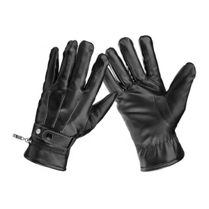 Prix de gros Gants d'hiver thermiques chauds en cuir de mouton véritable Écran tactile Coupe-vent Entraînement Conduite Cyclisme Quotidien Adultes - Product Image 2