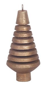 Ornements suspendus en bois doré de Noël Ornement suspendu en bois naturel pour décoration intérieure - Product Image 5