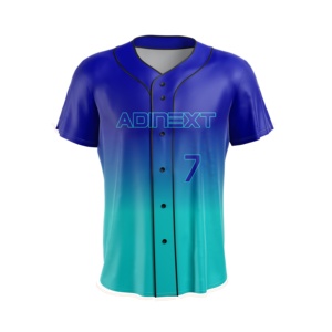 High Quality Custom Polyester <b>Baseball</b> Jersey Breathable Sportswear with Stylish New Style Regular Fit Featuring High-Stitching - Product Image 3