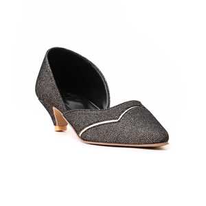 Zapatos de corte negros WN7283 Zapatos planos cómodos - Product Image 2