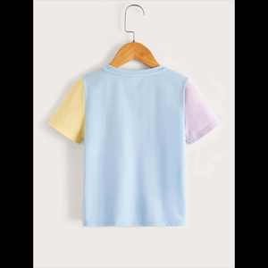 Camiseta unisex de 100% algodón con estampado personalizado para niños, camiseta informal transpirable de media manga de secado rápido con lavado ácido, venta al por mayor - Product Image 5