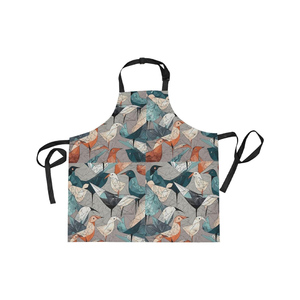 Delantal de cocina lavable personalizado sin mangas de material de algodón 100% con logotipo - Product Image 3