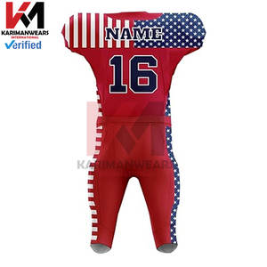 Camisetas de sublimación de uniformes de fútbol americano personalizados con Sarga de aparejos camisetas de fútbol de alta calidad asequibles equipos jóvenes - Product Image 3