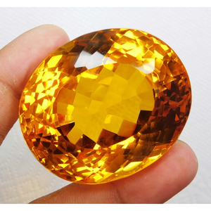 Topacio Amarillo Natural de Calidad AAA+ de 463.35 Ct, Corte Ovalado, Certificado, Piedra Preciosa Suelta de Brasil, Gem225 - Product Image 3