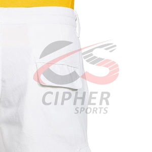 กางเกงขาสั้นผ้าฝ้ายโพลีเอสเตอร์สำหรับผู้ชายกางเกงขาสั้นเล่นกีฬาแบบเรียบใส่เล่นยิมฟิตเนสฤดูร้อนออกแบบได้ตามต้องการ - Product Image 5