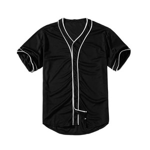 Sublimación Jersey en blanco liso ropa deportiva béisbol Jersey botón abajo camisas uniformes deportivos hombres mujeres Jersey diseño de logotipo personalizado - Product Image 3