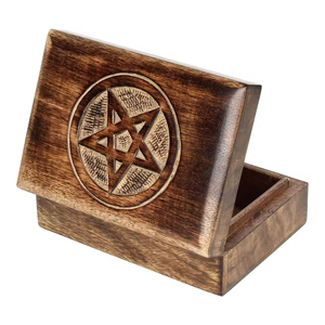 Top vente boîte de rangement en bois imploré forme carrée Design élégant Style Vintage vaisselle boîtes en bois pour la décoration - Product Image 3