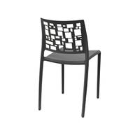 Chaise en polypropylène gris modèle 860 CUBICARA Ws Design moderne pour cuisine et restaurant, Chine
