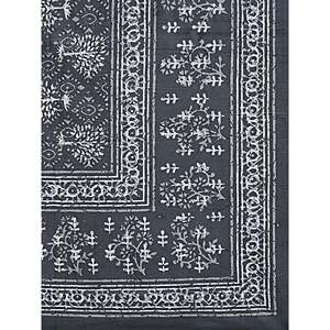 Ethnic Motifs Grey 180 TC Cotton Single Bedsheet with 1 Pillow Cover 3-Piece Set <b>King</b> <b>Size</b> for Home Use (BSB1114) - Product Image 4