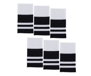 Lot de 6 serviettes de table carrées vintage faites à la main en coton 100% brodées réutilisables et personnalisables pour la maison ou l'avion - Product Image 4