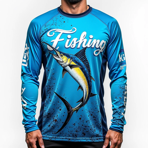 Camiseta de Pesca de Manga Larga Personalizada para Hombre, Hecha con Tela DryFit y Protección Solar UPF 50 para Pesca y Deportes al Aire Libre - Product Image 6