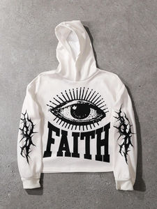 Sudadera con capucha estampada personalizable de invierno para hombre de tendencia/estilo con cremallera transpirable 100% algodón polar térmico - Product Image 3