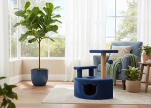High-quality Amistar scratching post "Blue Ocean <b>Cat</b> House", eco-friendly and durable. Suitable <b>for</b> all breeds and sizes. - Product Image 3