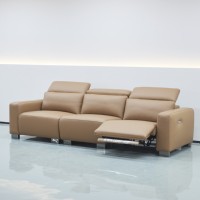 Canapé modulaire inclinable électrique italien de luxe moderne en tissu technique, idéal pour villa, salle de sport, appartement - Vente en gros usine