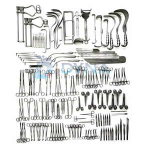 Ensemble orthopédique de haute qualité de 197 pièces, instruments manuels certifiés CE, chirurgie générale, réutilisables - Product Image 1