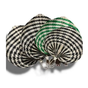 Éventail à main en bambou et feuille de palmier-fait à la main, coloré, inspiré de la nature et de bonne qualité pour l'exportation - Product Image 3