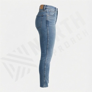 Jeans droits pour femmes, vêtements décontractés, best-seller, écologiques, respirants, séchage rapide, denim lavé, tendance, mode haut de gamme - Product Image 3