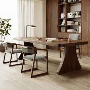 โต๊ะรับประทานอาหารทำจากไม้อะคาเซียเนื้อแข็งพร้อมขาไม้สำหรับสไตล์โมเดิร์นและการใช้ชีวิตที่หรูหรา - Product Image 1