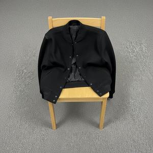 Veste bomber universitaire en chenille brodée sur mesure, col montant, coupe-vent d'hiver, style streetwear, pour hommes - Product Image 4