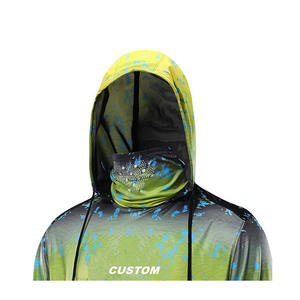 Custom New Long Sleeve Fishing <b>Hoodie</b> Breathable Quick Dry Lightweight Recycled Polyester Sublimation Fishing <b>Hoodie</b> - Product Image 6