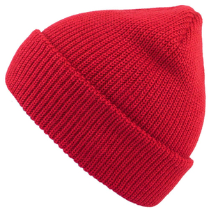 Vente en gros de bonnets d'hiver en tricot de couleur unie avec logo personnalisé bonnets d'hiver de bonne qualité en jacquard pour adultes à vendre - Product Image 2