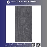 TM-5013 Monsoon Big Slab en marbre calcite noir profond, imperméable, écologique, durable, surface polie, design moderne, TSF Rajasthan