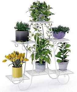 Multi <b>Tier</b> Iron Metal Modern <b>Plant</b> <b>Stand</b> for Balcony Floor Outdoor Indoor Holder Home - Product Image 1