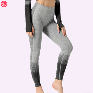 Mallas de mujer con logotipo personalizado, mallas transpirables de color sólido para gimnasio, mallas de mujer, fabricante profesional, mallas de yoga para mujer - Product Image 1