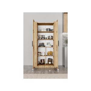 Aeka VEZIR - Mueble de Cocina Moderno de Madera de Pino con Panel de Melamina, Ecológico, Fácil de Instalar, Ahorra Espacio, con 15 Estantes - Product Image 2