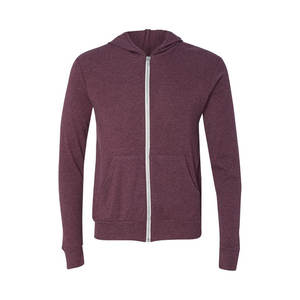 Lightweight Unisex Hooded Full-Zip Tee Tri-Blend Fabric for a Soft Cotton Jersey Long Sleeve Zip Hoodie Tri-Blend Jacket - Product Image 1