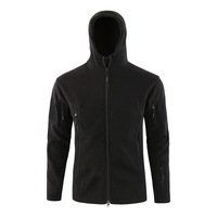 Veste softshell à capuche pour homme, imprimé camouflage, fermeture éclair intégrale, imperméable, coupe-vent, polyester, pour la chasse en hiver, vêtements d'extérieur