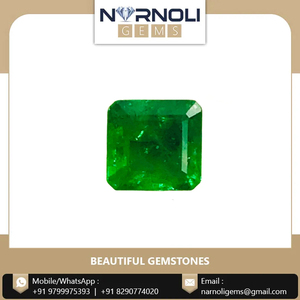 พลอยมรกตทรงแปดเหลี่ยมขนาด 8x7.7 มม. ยอดขายดีที่สุด ออกแบบพิเศษสำหรับตกแต่งแหวนอย่างหรูหรา และใช้เป็นอัญมณีสำหรับเครื่องประดับชั้นดี - Product Image 2