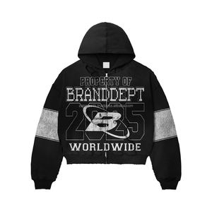 Sudaderas con capucha con estampado personalizado para hombre, ropa de calle de gran tamaño, sudaderas con capucha en blanco para hombre, Sudadera con capucha básica superventas al por mayor - Product Image 2