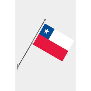 Ensemble de mât de drapeau télescopique en aluminium imprimé numériquement pour les agences d'assurance et de voyages, drapeaux 3x5 pieds sur bannières en polyester, fixation murale - Product Image 1