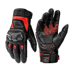 Guantes tácticos de cuero de alta protección, venta al por mayor, guantes tácticos con logotipo personalizado de cuero, guantes de seguridad anticorte con dedos completos - Product Image 1