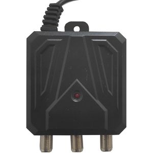 Alimentation électrique pour antenne TV numérique WEB 12V 300mA, en plastique noir, montage mural avec 2 sorties - Product Image 6