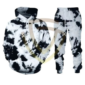 Conjunto Deportivo de Alta Calidad, Transpirable y Cómodo, Lavado Ácido, Invernal, Grueso, 100% Algodón, con Capucha, para Hombre - Product Image 1